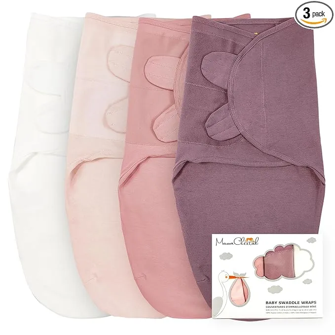 Mama Cheetah Organic Cotton Swaddle Set